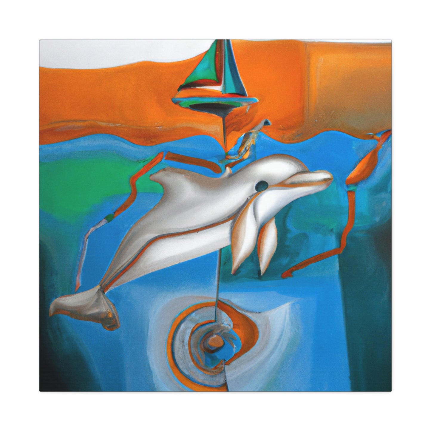 Dolphins in Dreamland - Canvas