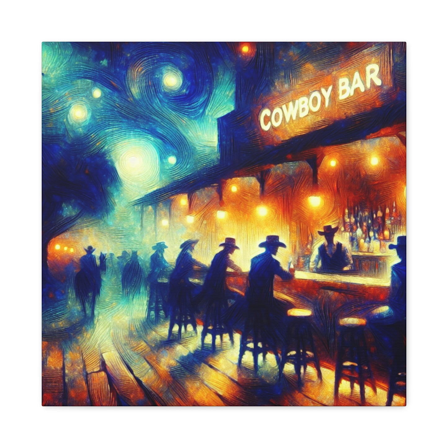 Saddled Spirits Saloon - Canvas