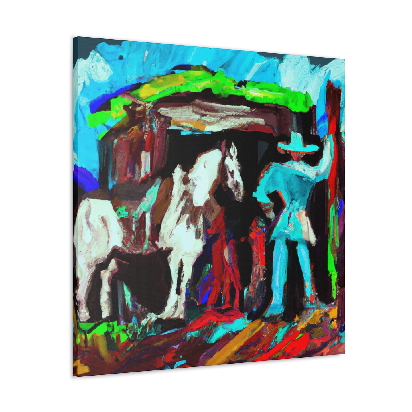 Stagecoach in Flux - Canvas