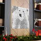 "Polar Bear Pointillism" - Canvas