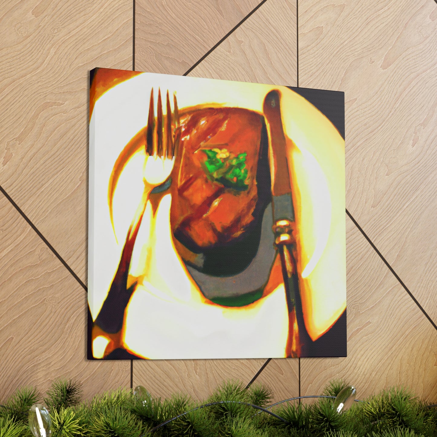 "Steak Sizzling Supremacy" - Canvas