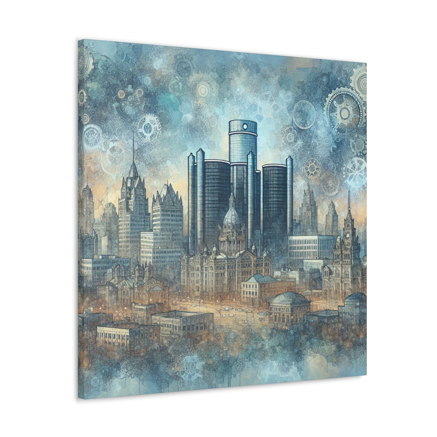 "Vibrant Industrial Magic" - Canvas