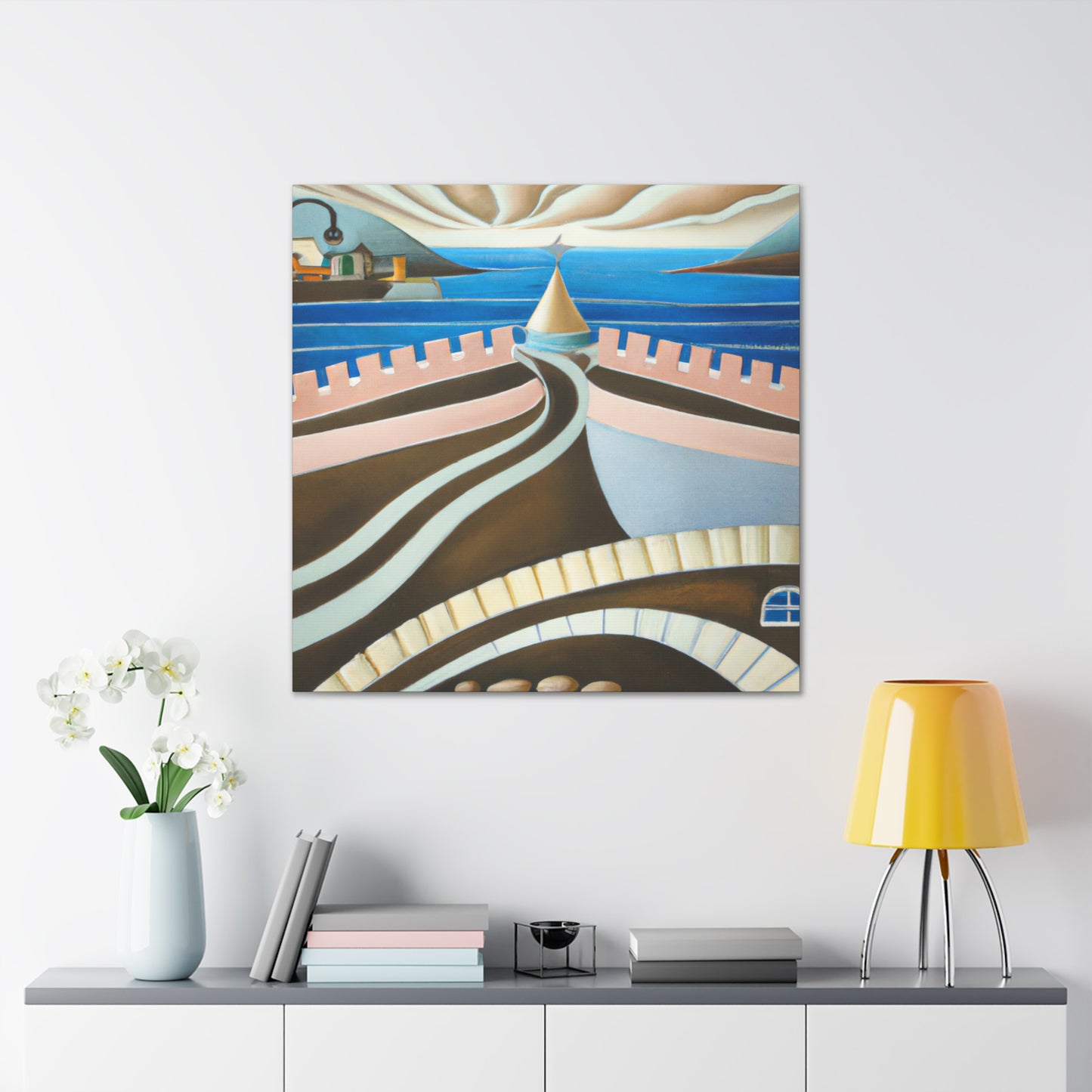 "Seawall at Dawn" - Canvas