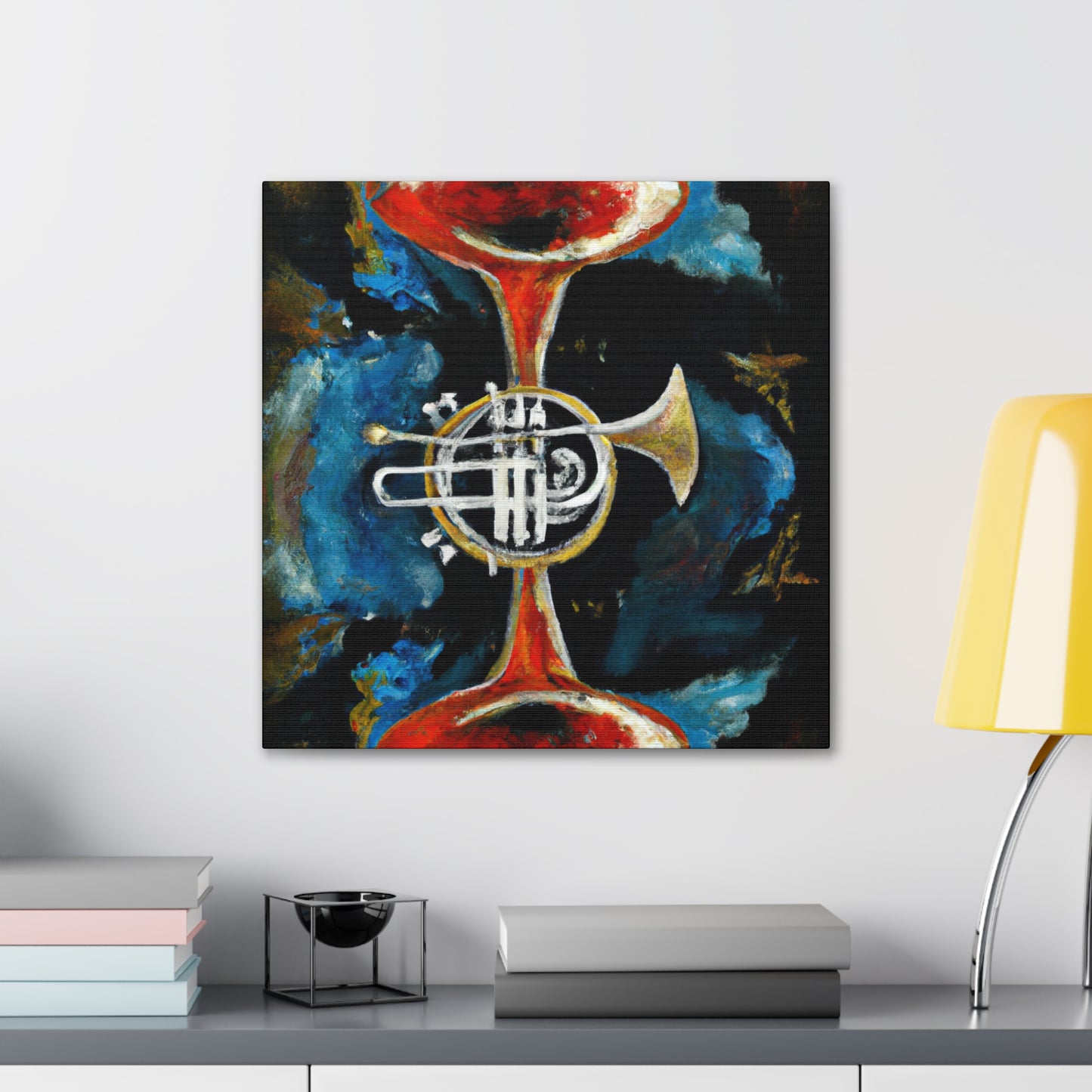 "Blowing the Trumpet Loudly" - Canvas