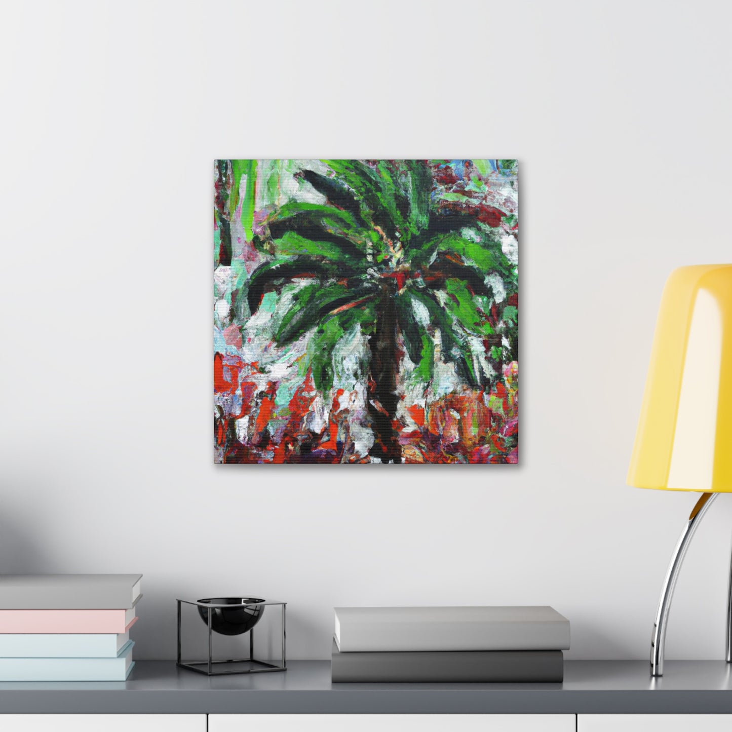 Palm Tree Paradise Scene - Canvas