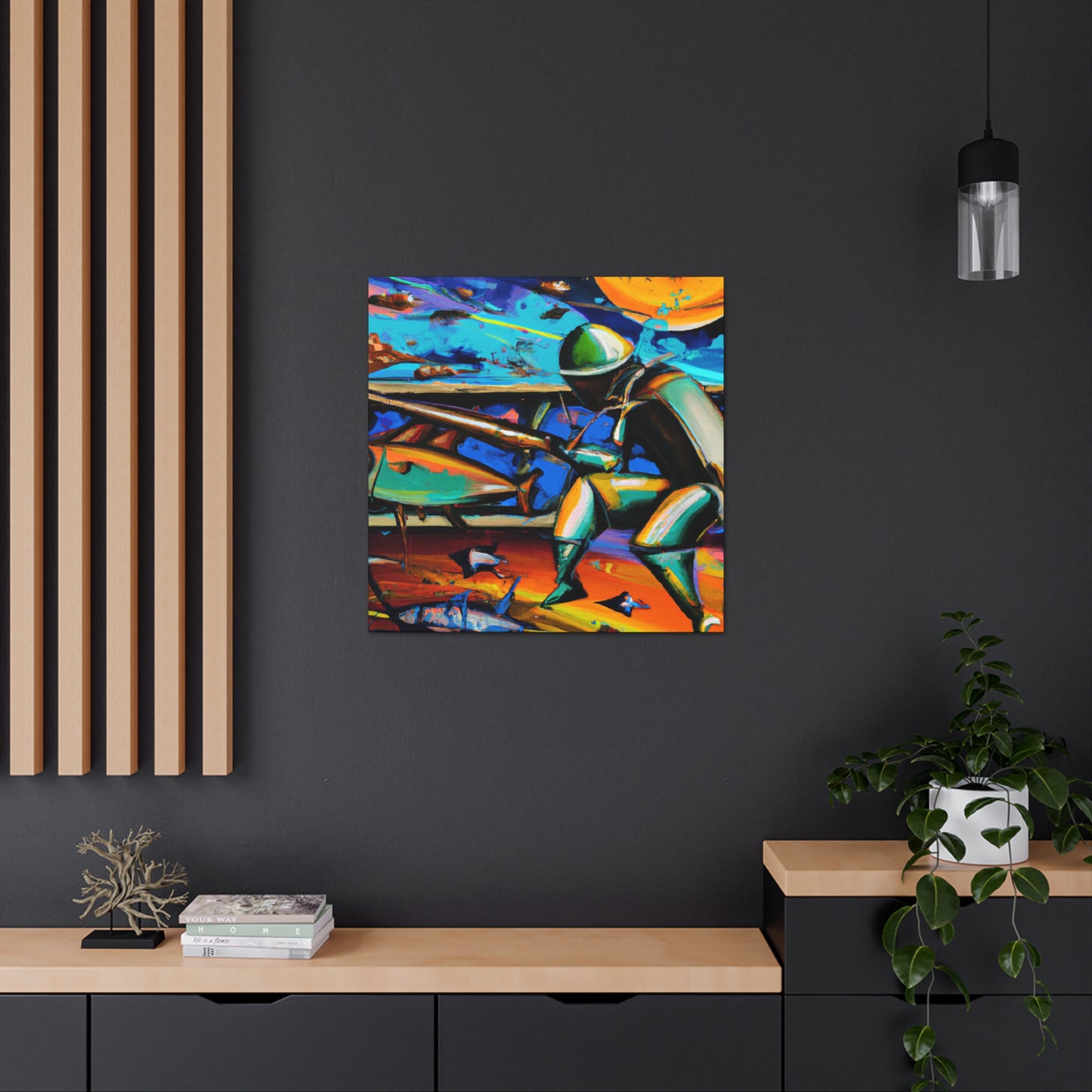 Trawling the Ocean Depths - Canvas