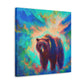 Grizzly Bear in Nature - Canvas