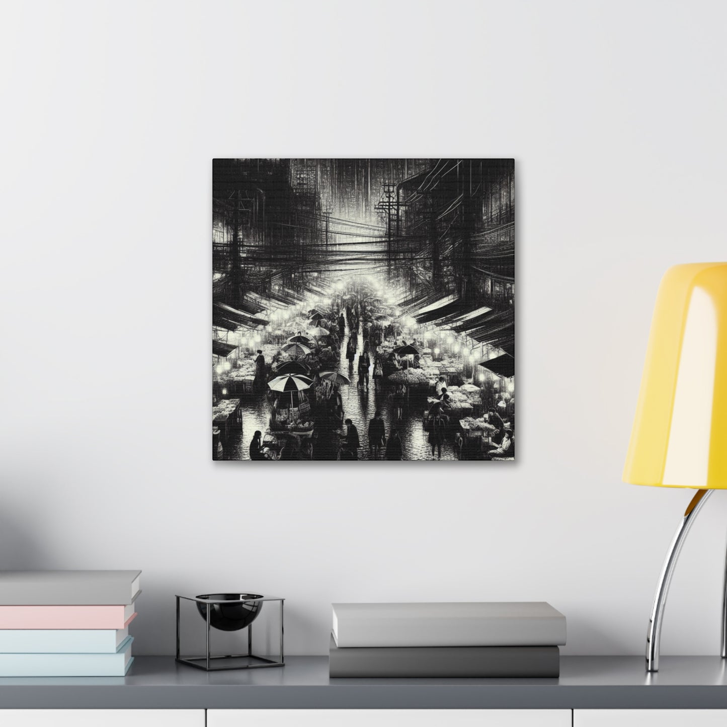 "Luminous Urban Extravaganza" - Canvas