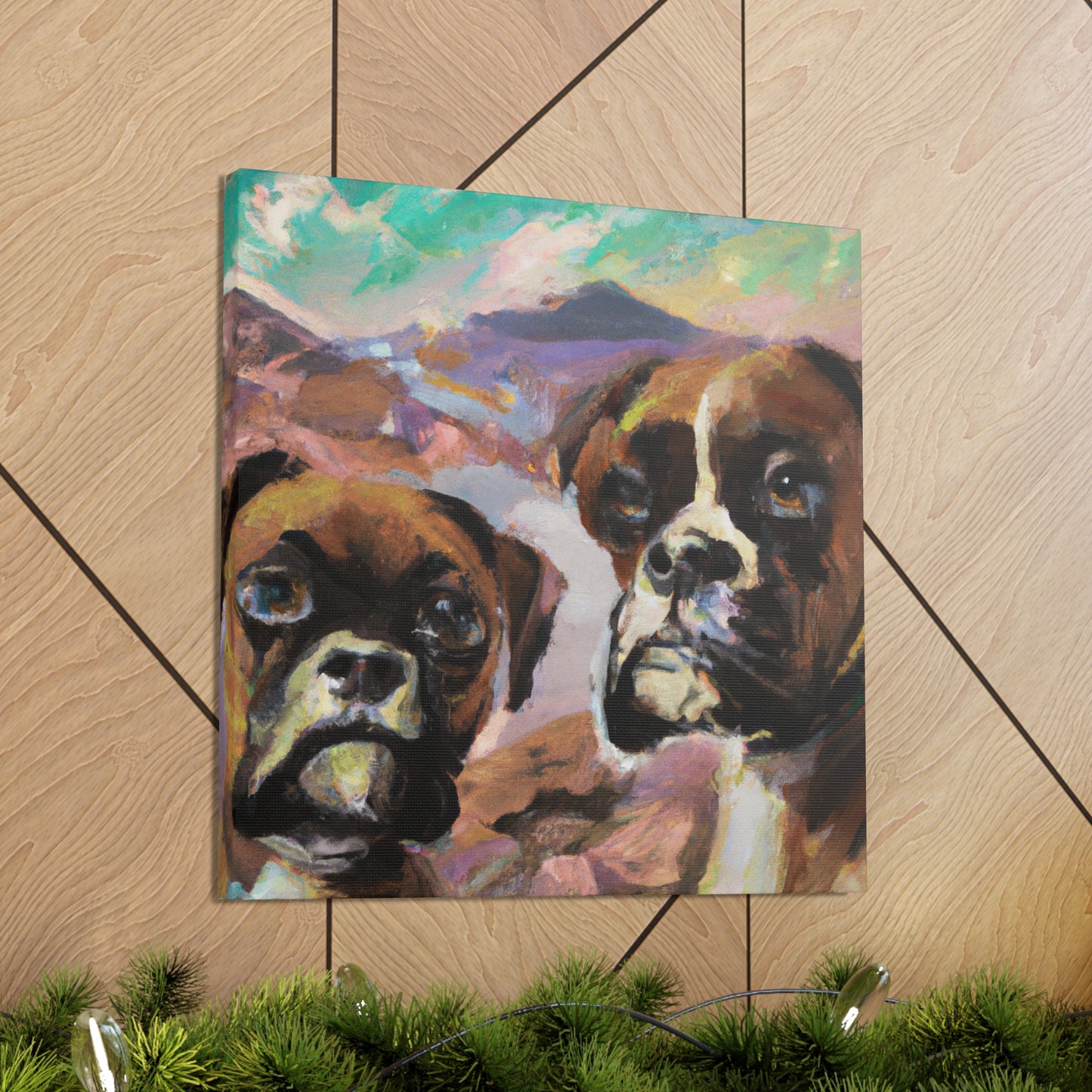 Boxer in Motion Impression - Canvas