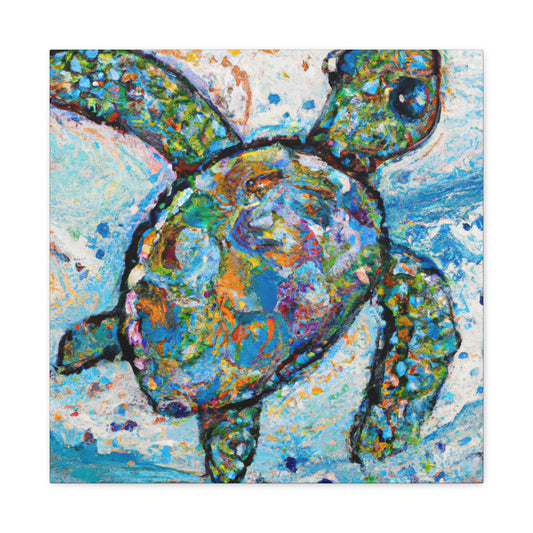 Sea Turtles at Dusk - Canvas