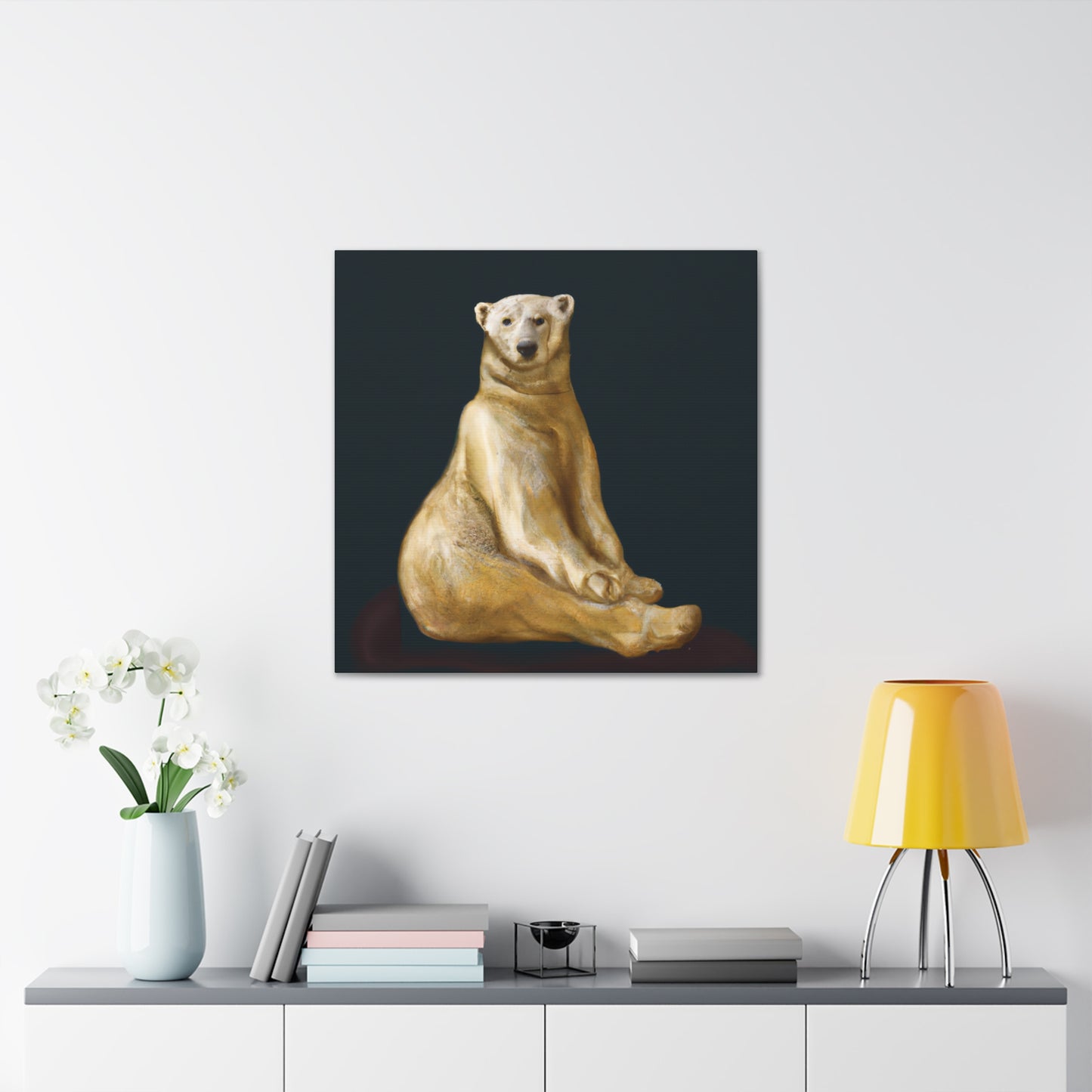 Polar Bear Majesty Unveiled - Canvas