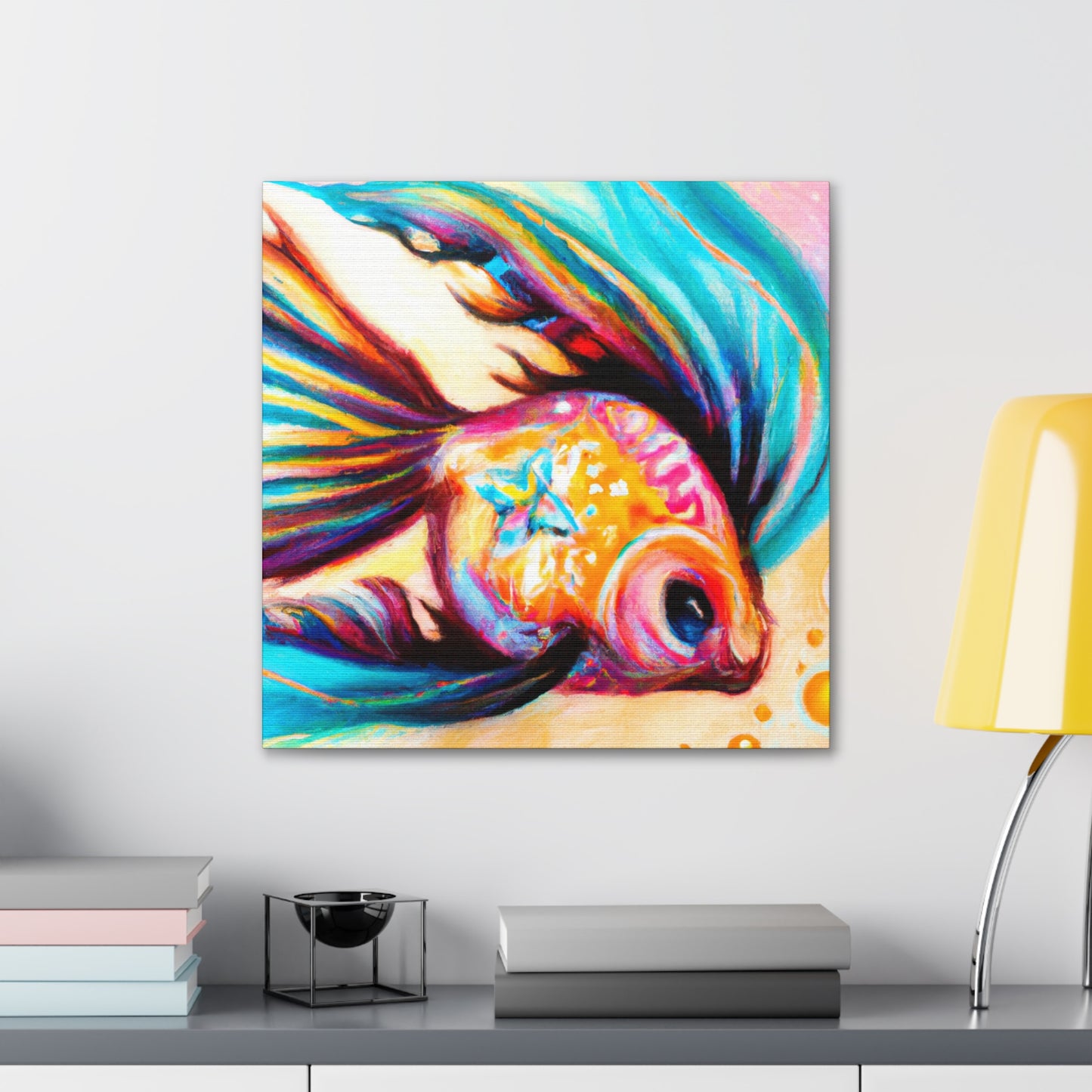 Rainbow Fish Glistening - Canvas