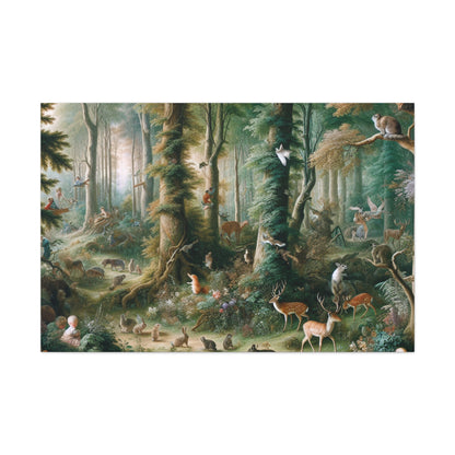 Whispering Woodland Wonders - Canvas