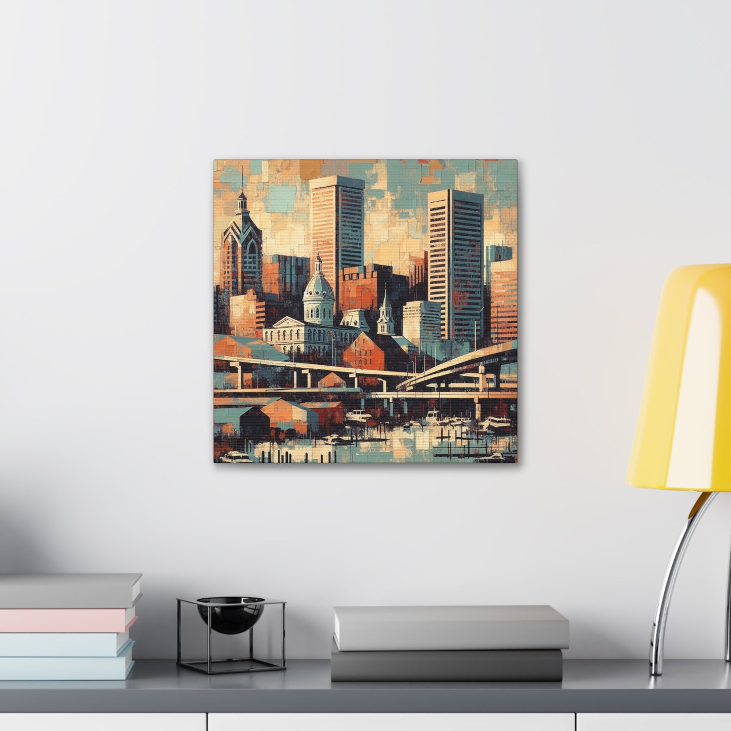 "Harbor City Vibrations" - Canvas