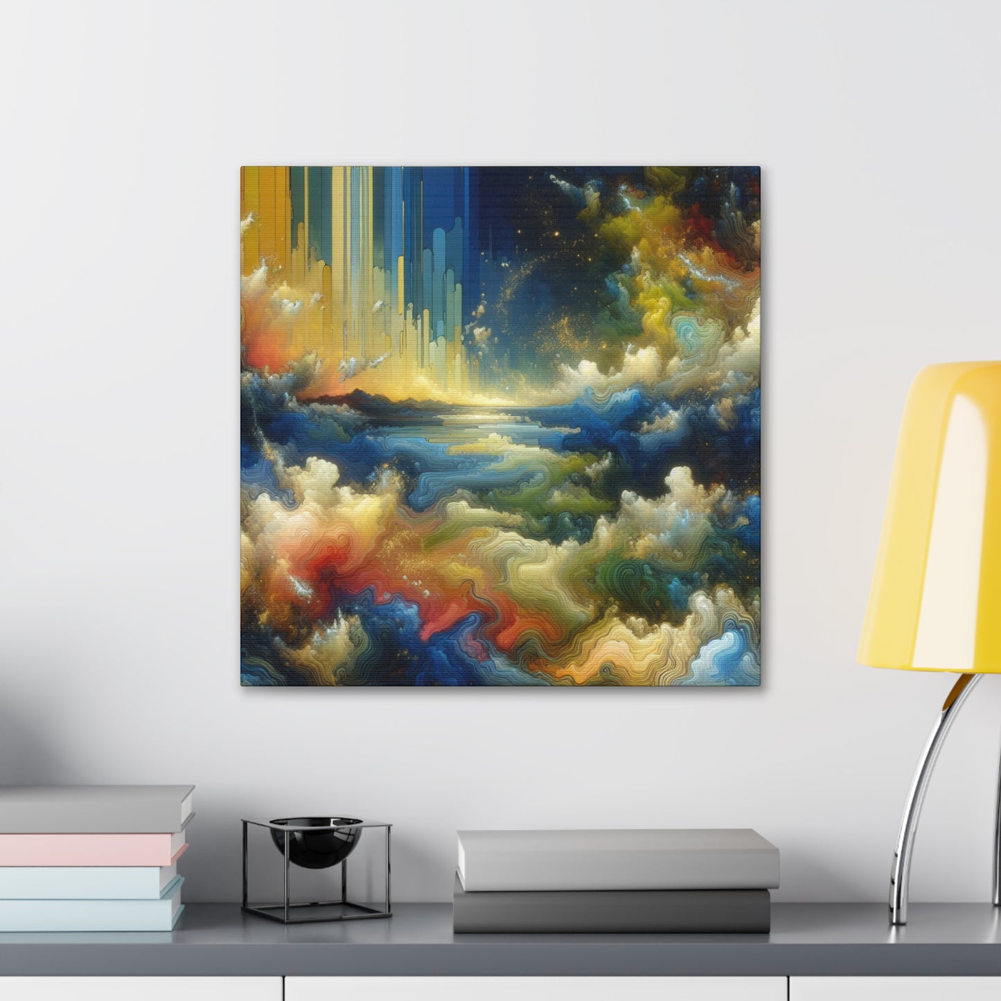 Gilded Serenity Retreat - Canvas