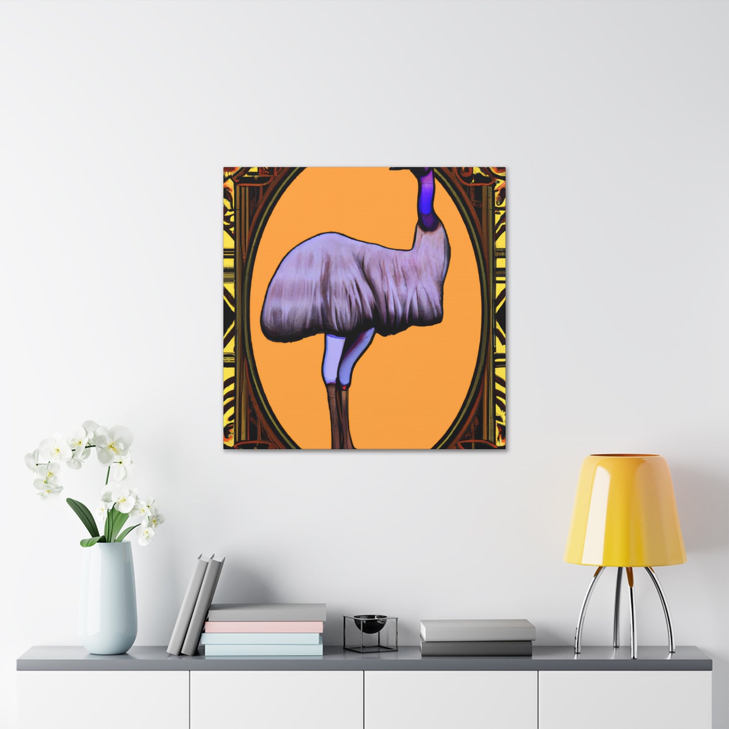 "Emu on Canvas Joy" - Canvas