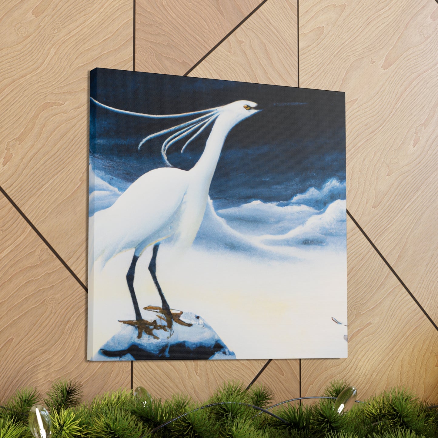 Snowy Egret Splendor - Canvas