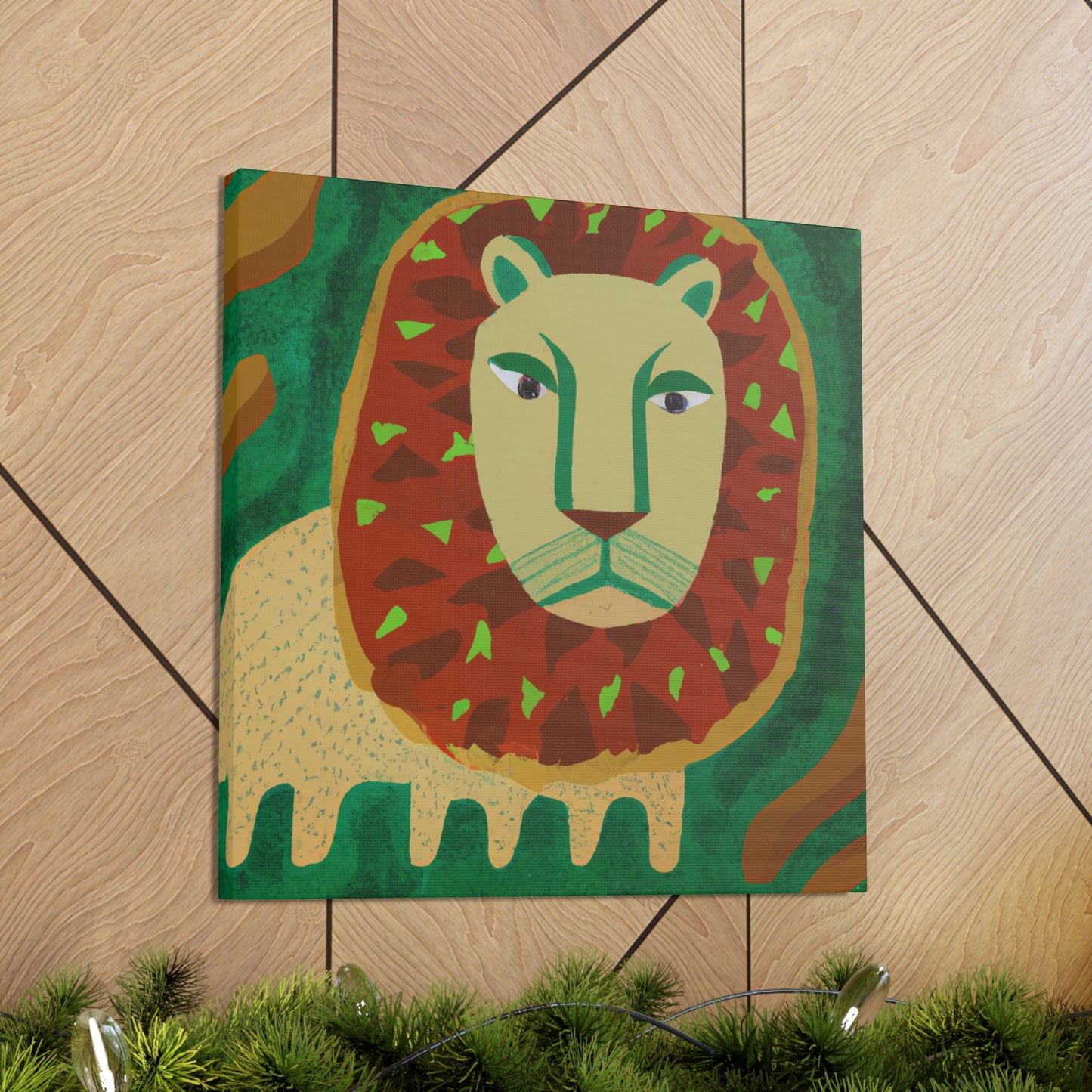 "Lion Pride Portrait" - Canvas