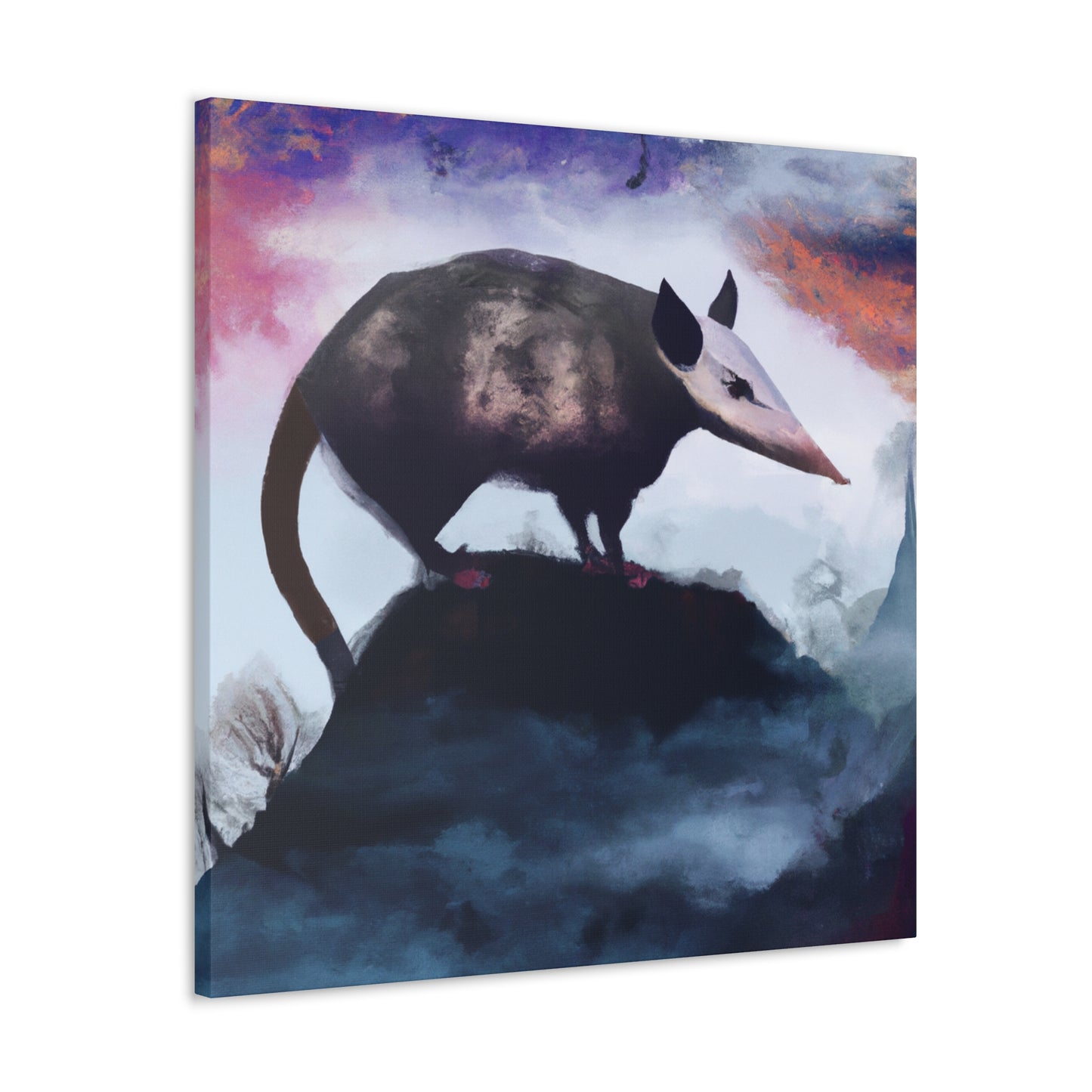 Opossum in the Fields - Canvas