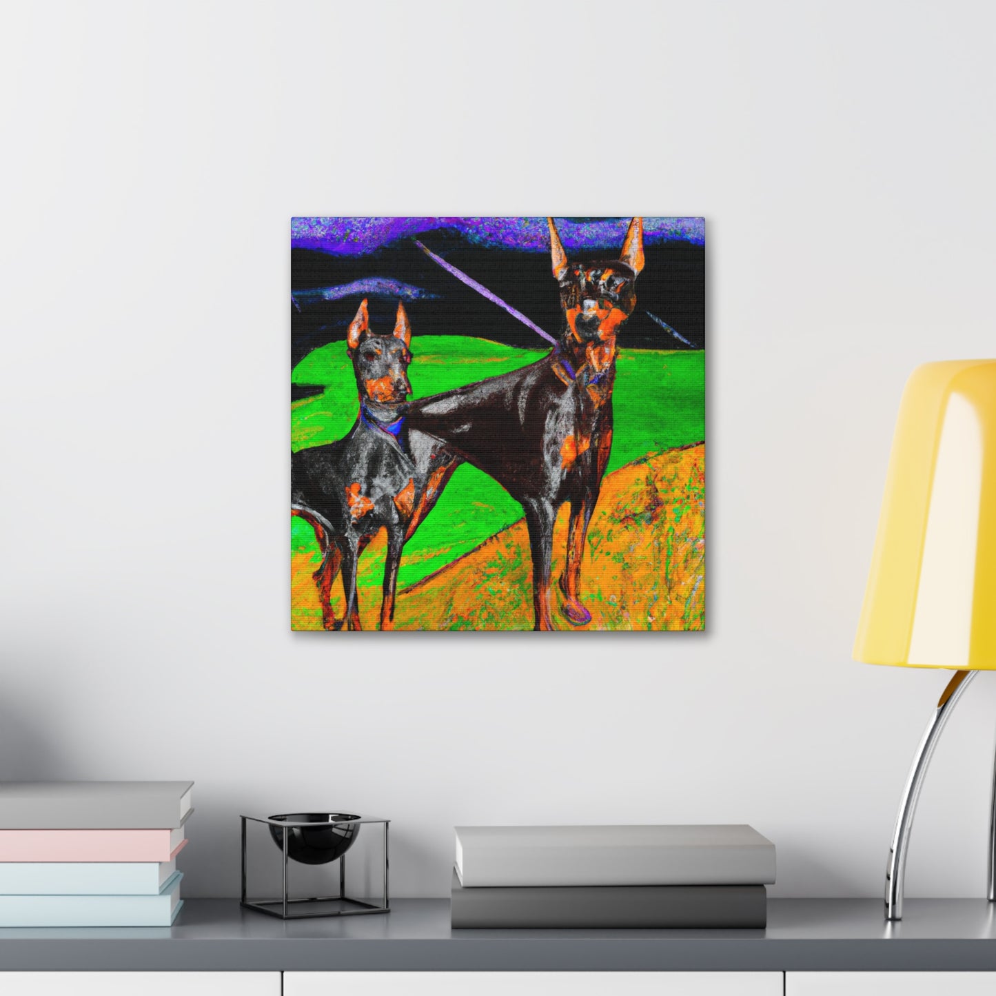 "Doberman's Primal Sentry" - Canvas