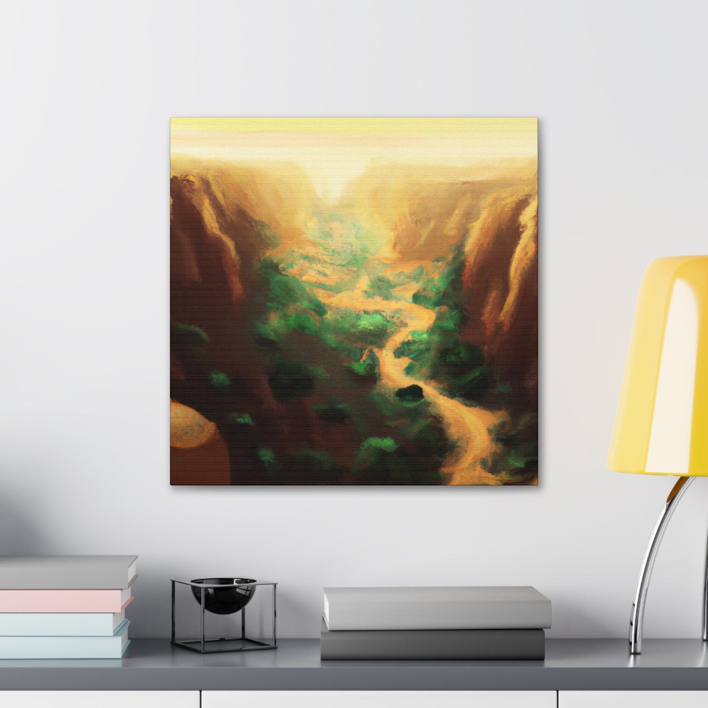 Canyon: Digital Dreamscape - Canvas