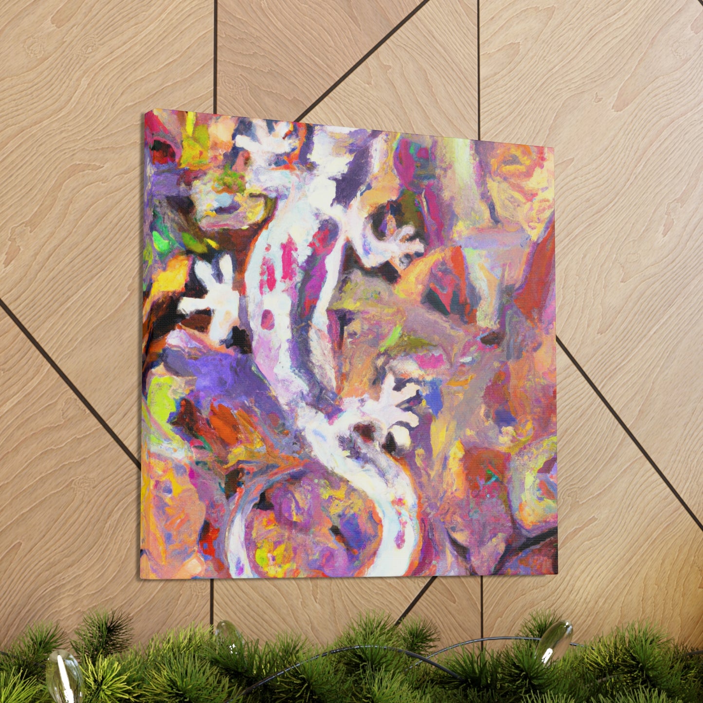 Geckos in Impressionism - Canvas