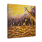 Giraffe in Abstract Form - Canvas