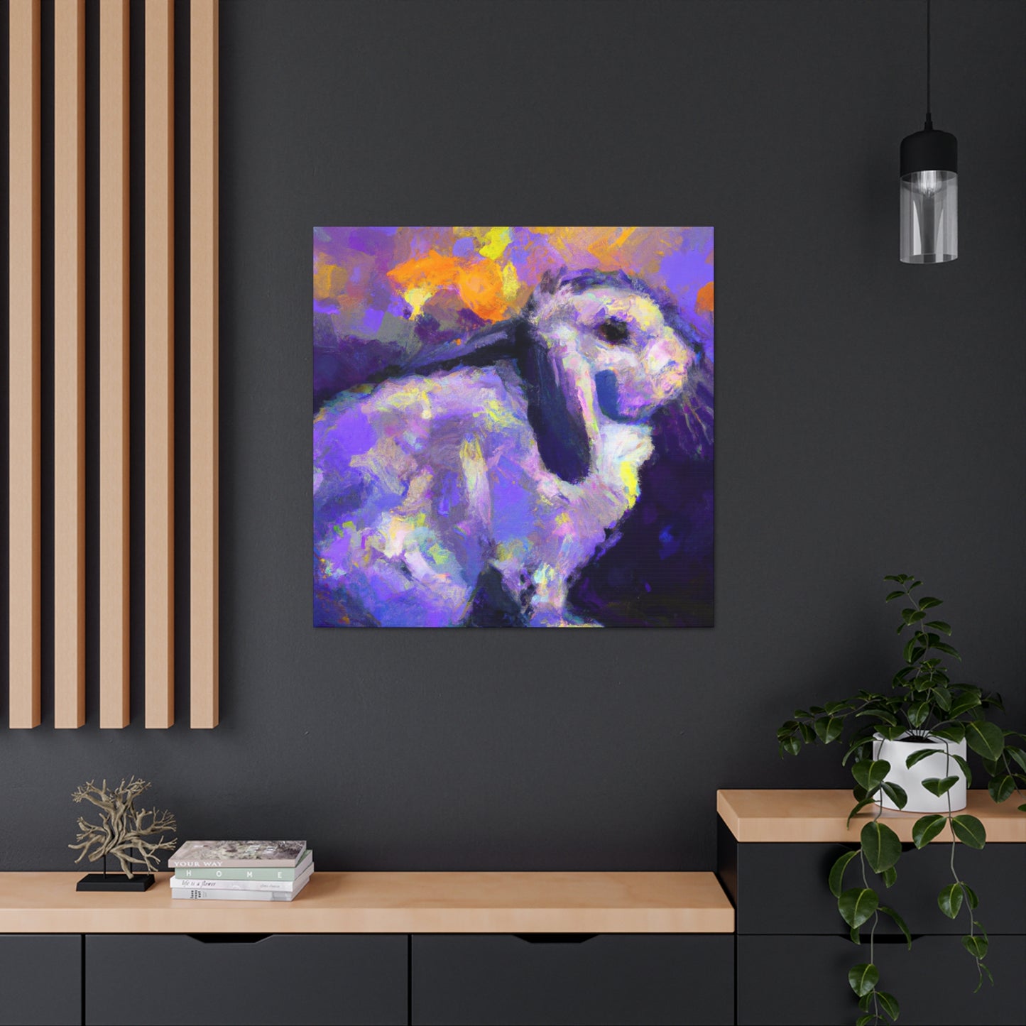 Rabbit in Springtime - Canvas