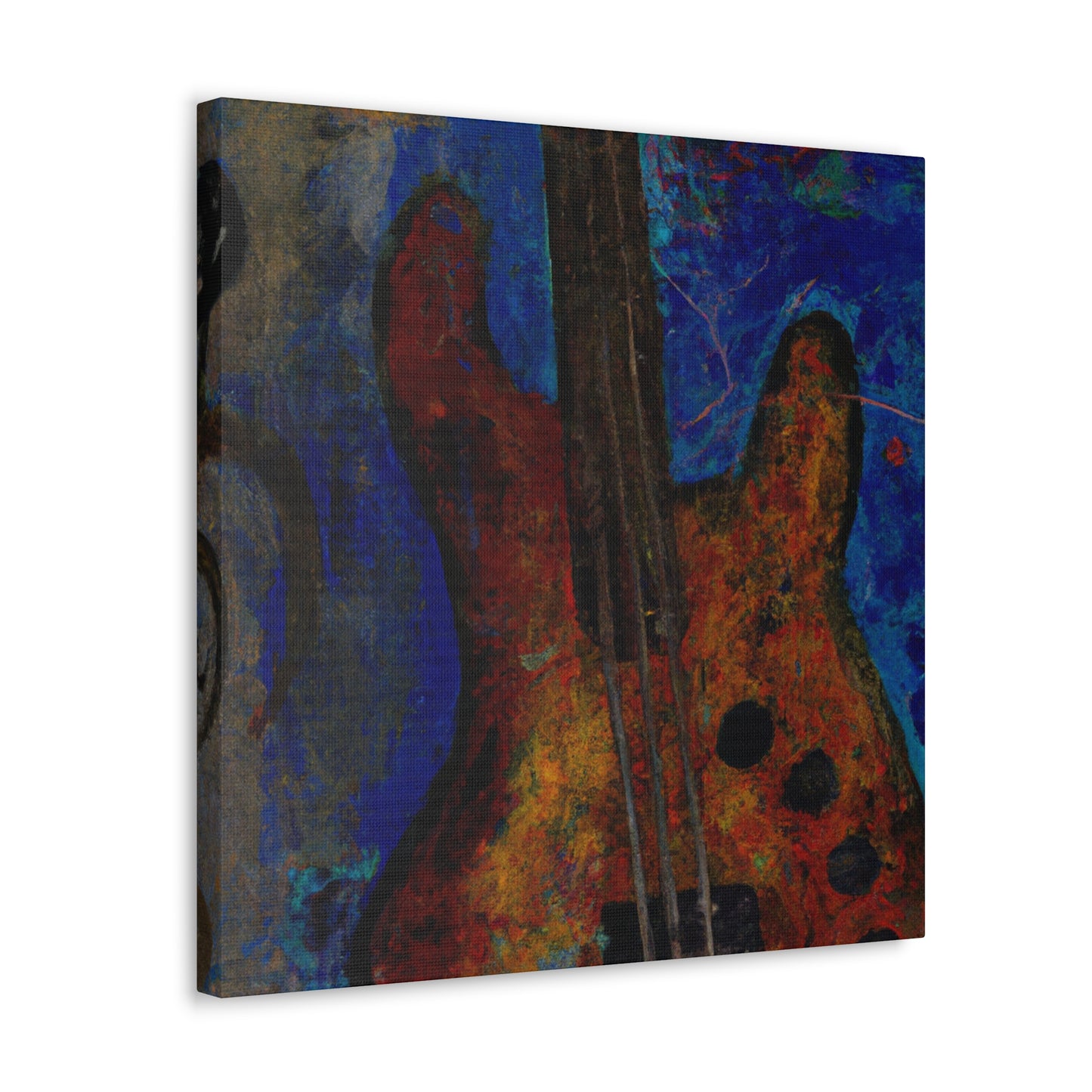 "Bass Guitar Expressionism" - Canvas