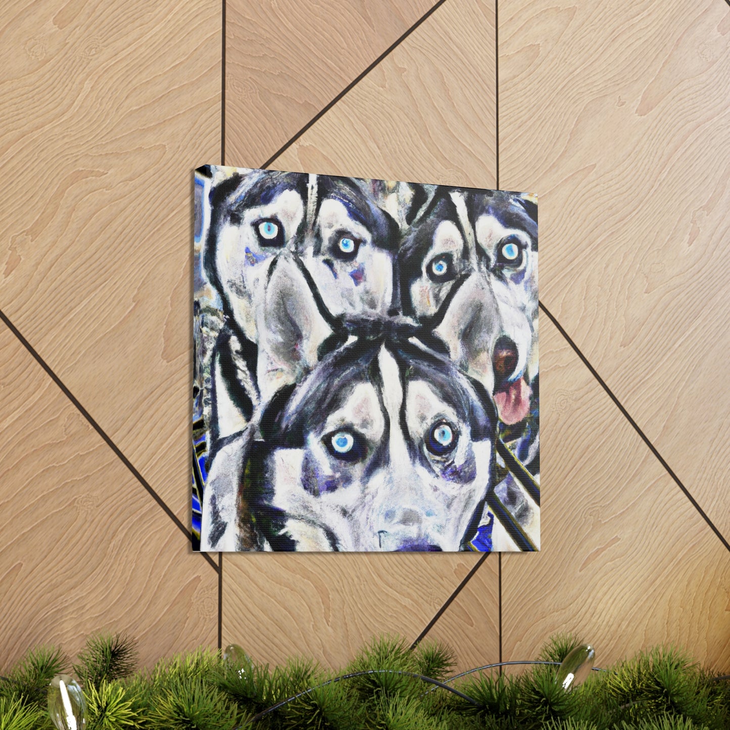 Siberian Husky Dreamscape - Canvas