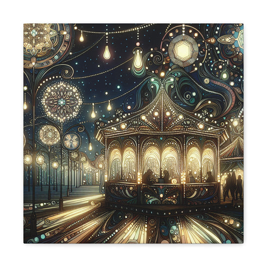 Whimsical Carnival Melody - Canvas