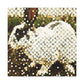 Rabbit's Pointillist Dream - Canvas