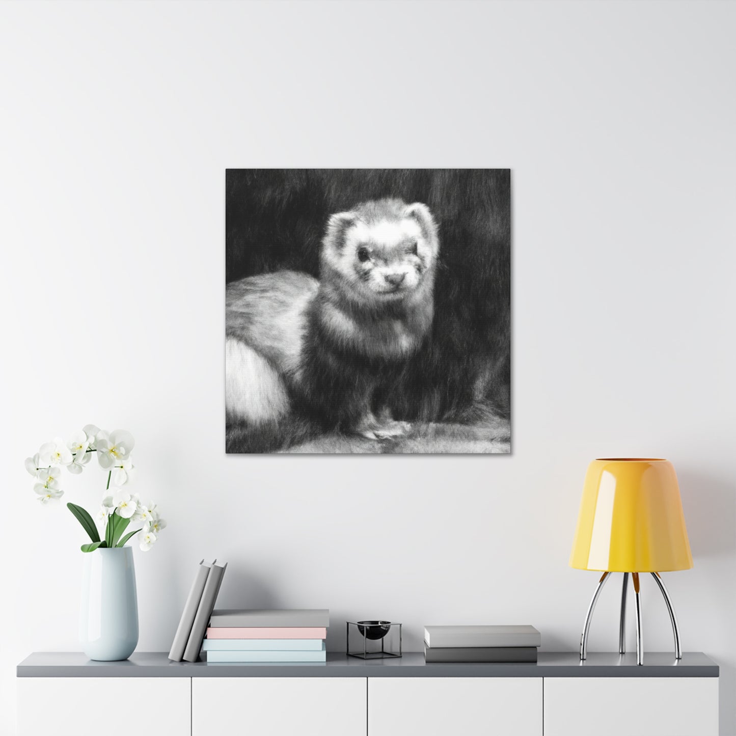 Ferret in Impressionism - Canvas