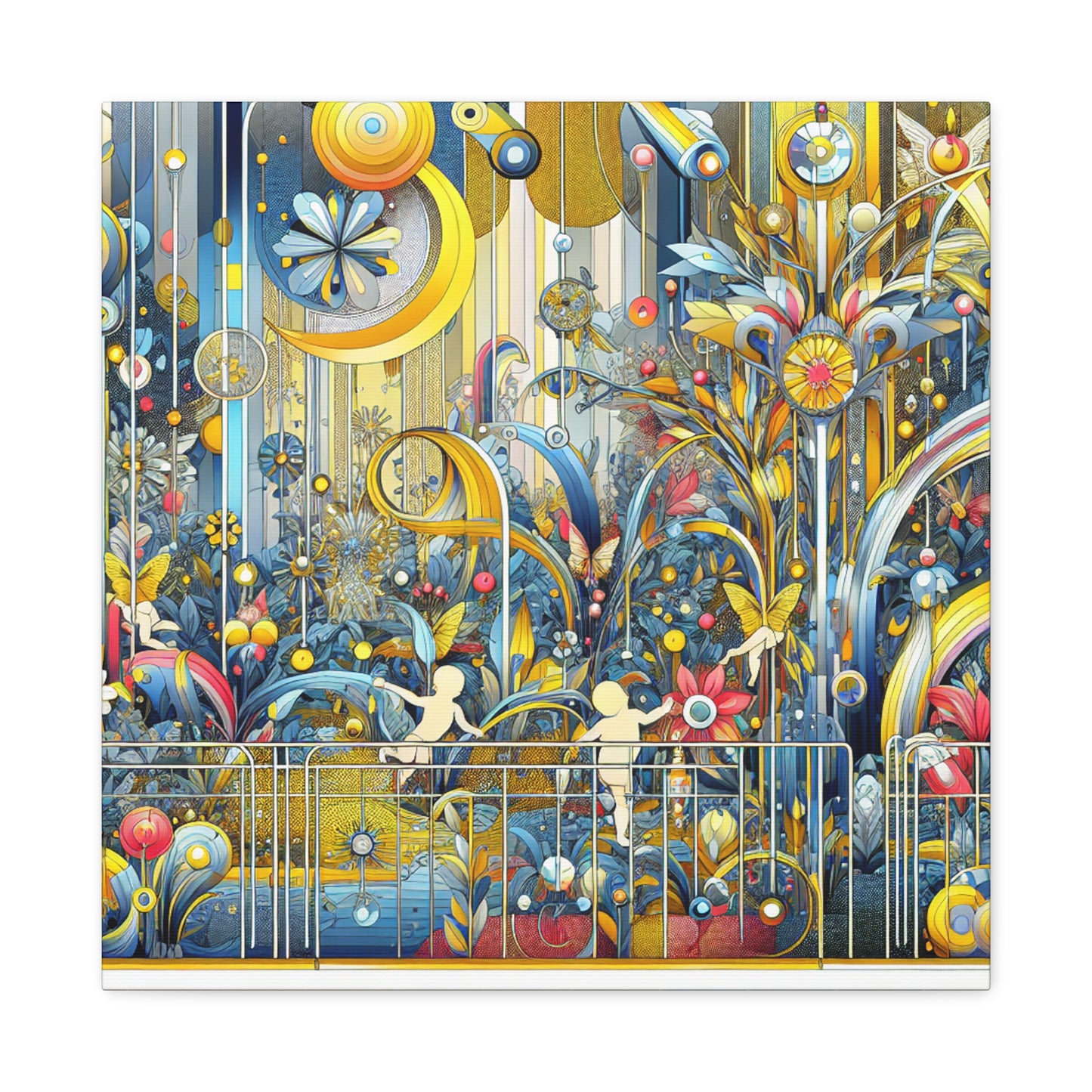 "Fairyland Blossoms Unveiled" - Canvas