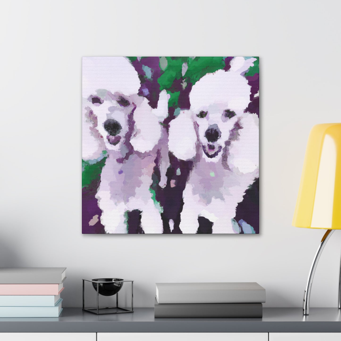 Poodle in Impressionism - Canvas