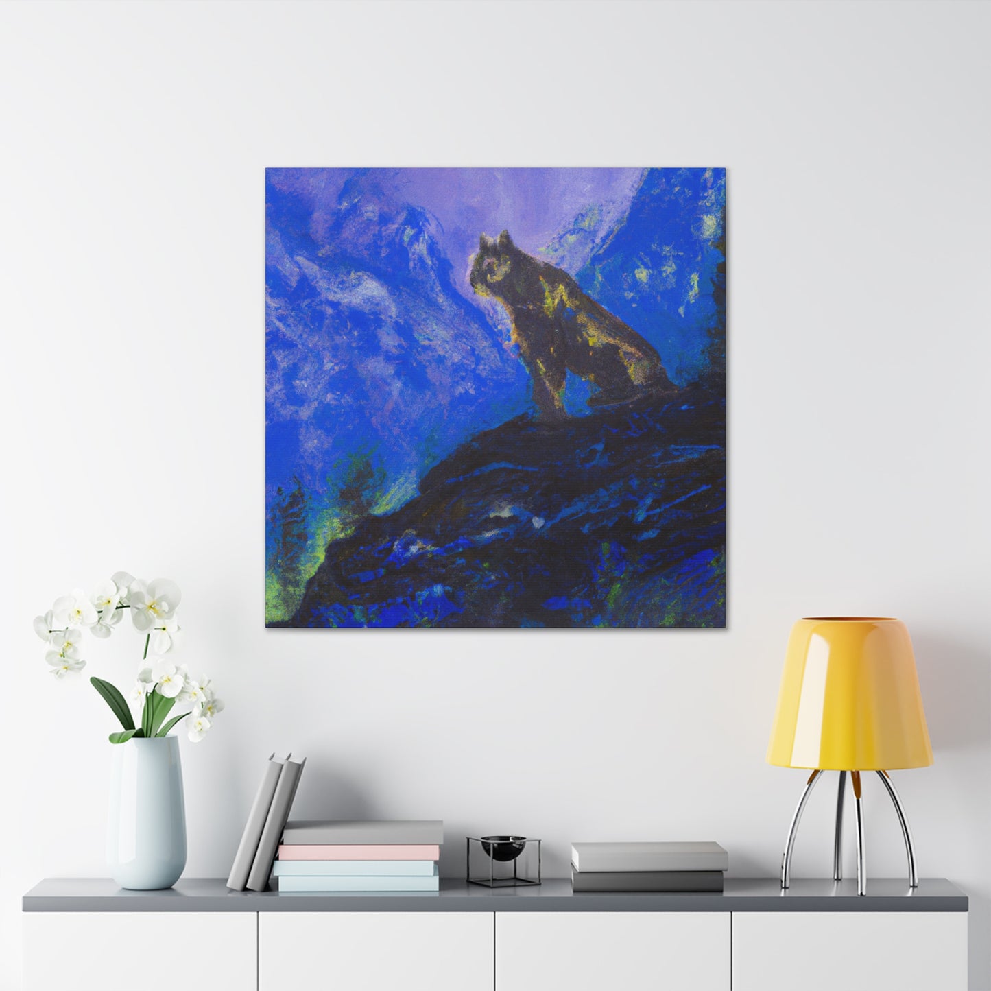 "Majestic Cougar Impression" - Canvas