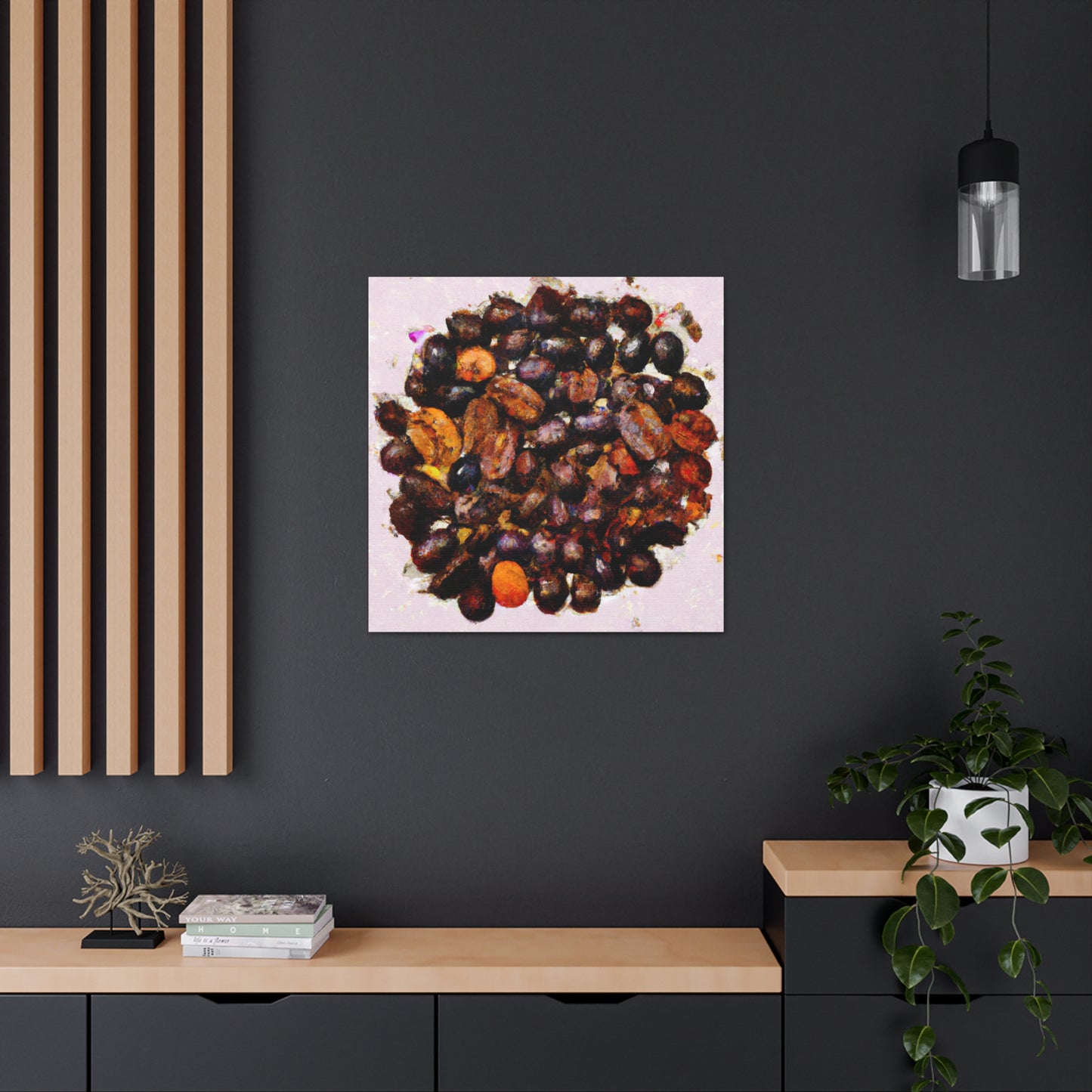 "Coffee Beans Delightful" - Canvas