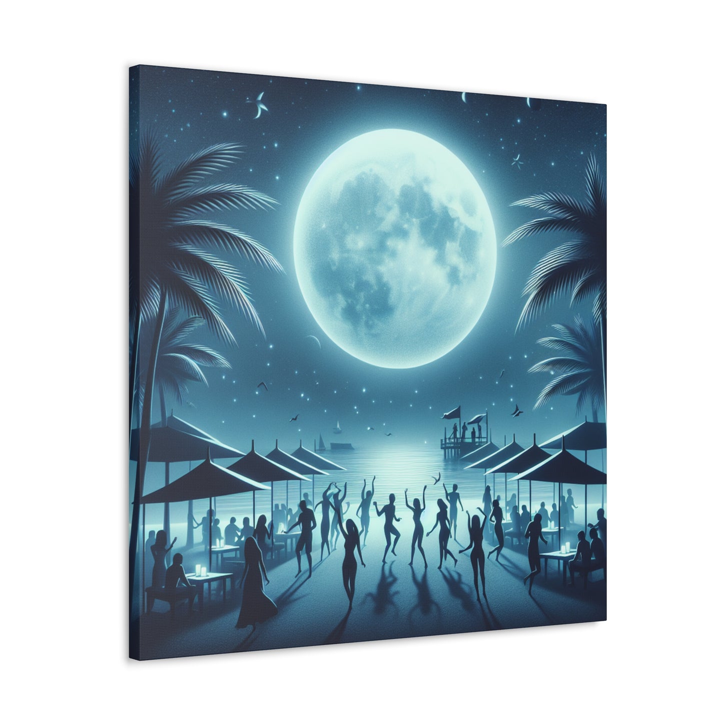 "Luminous Nocturnal Celebration" - Canvas