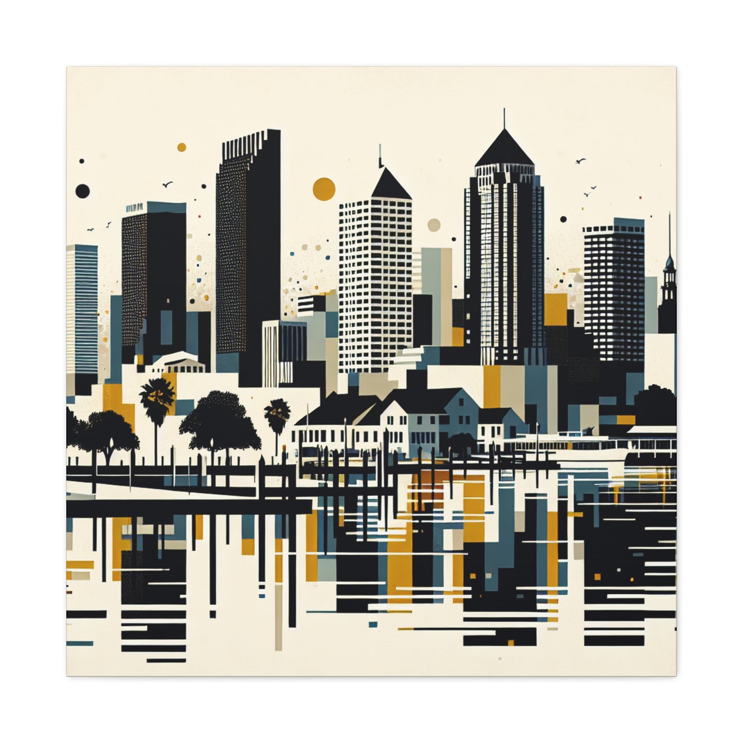 "Serene Tampa Melodies" - Canvas