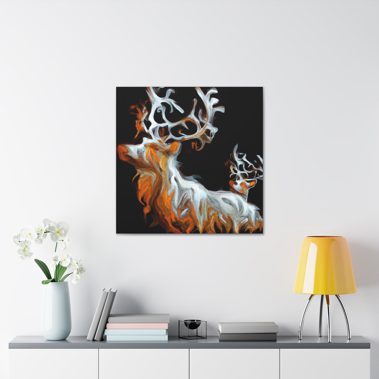 Reindeer in Repose - Canvas