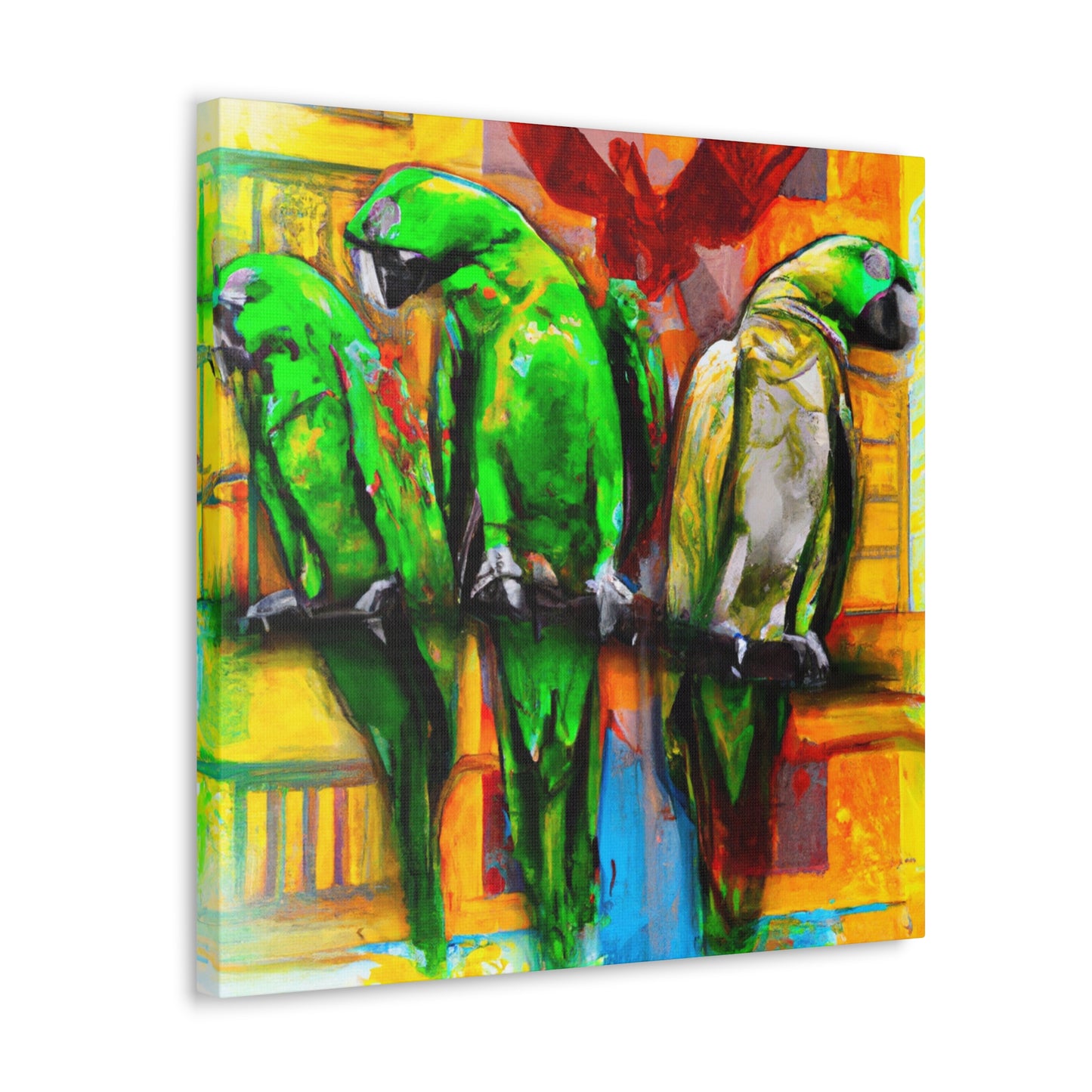 Parrots in Senegal - Canvas