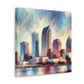 "Vibrant Urban Sunshine" - Canvas