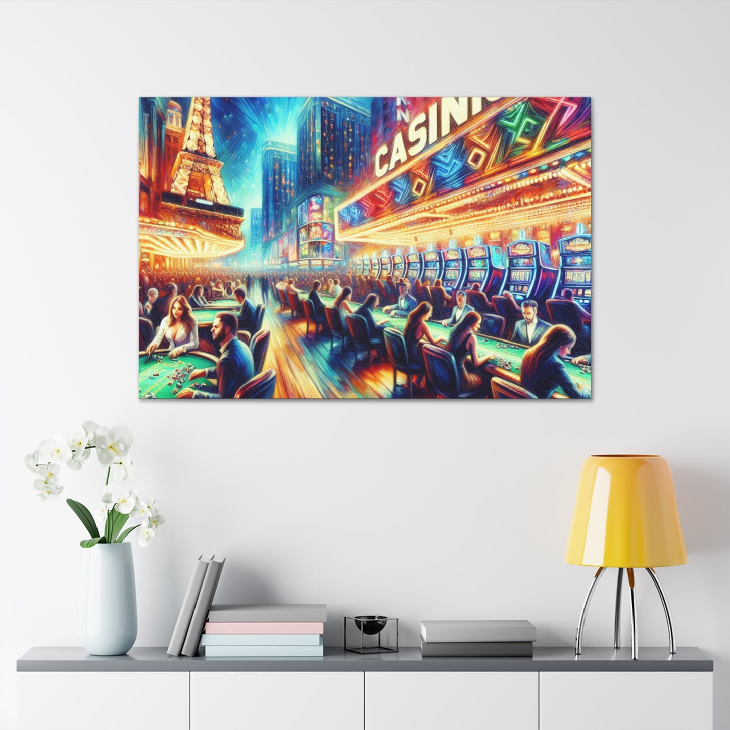 "Ethereal Casino Euphoria" - Canvas