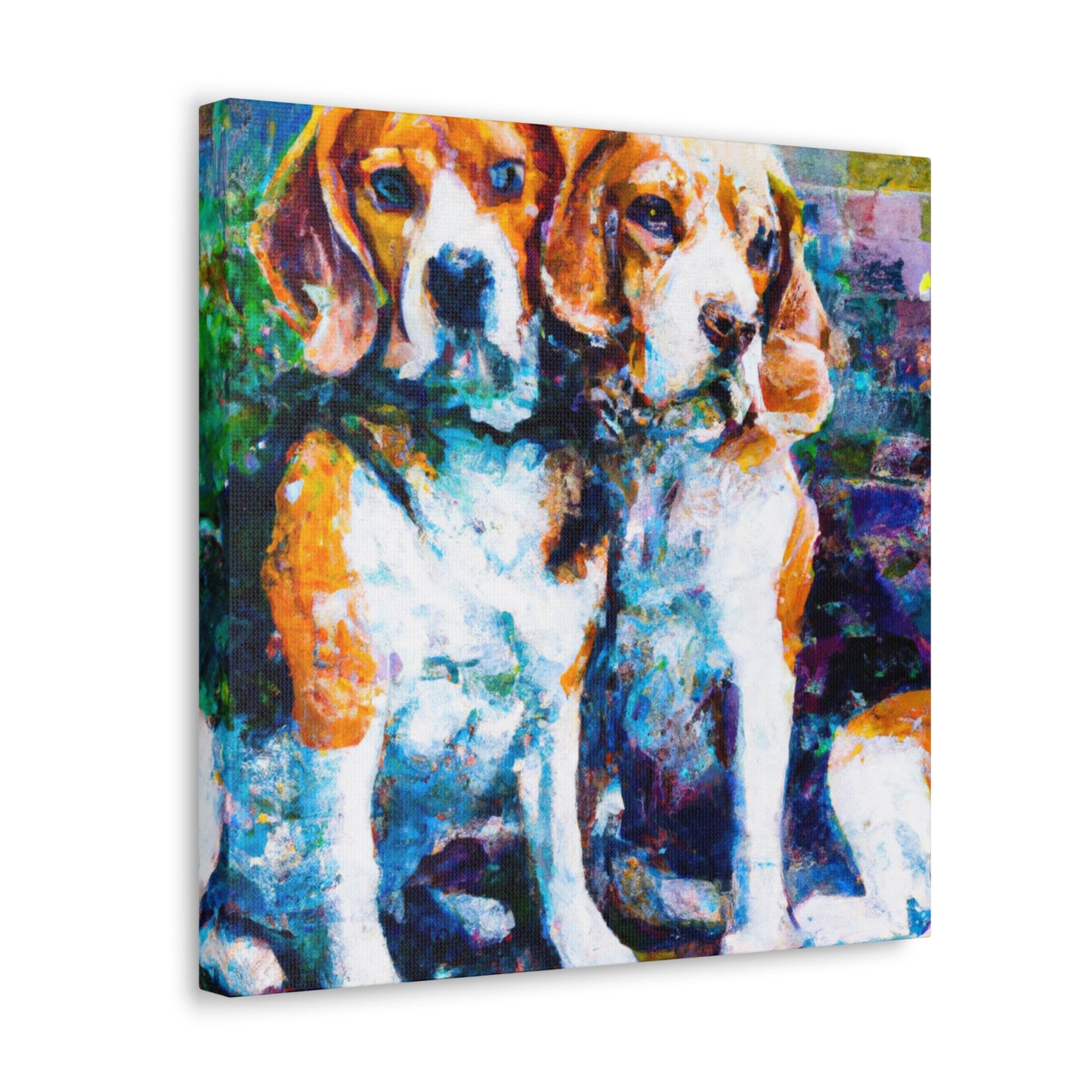 Beagle in the Meadow - Canvas