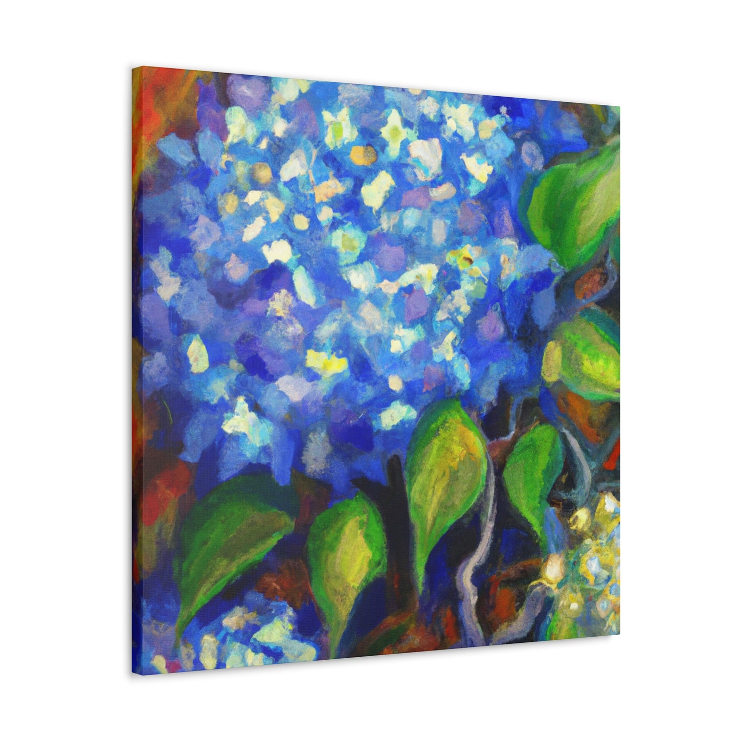 "Hydrangea's Splendid Bloom" - Canvas