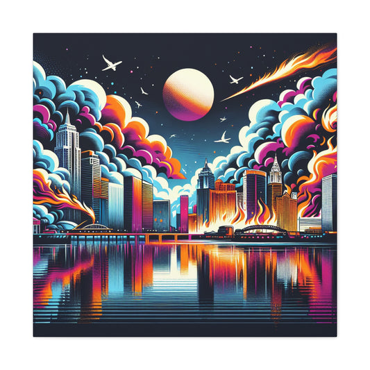 Neon Mirage Nights - Canvas