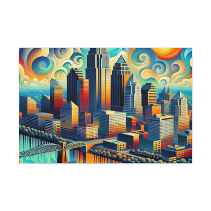 "Enigmatic Echoes of Cincinnati" - Canvas