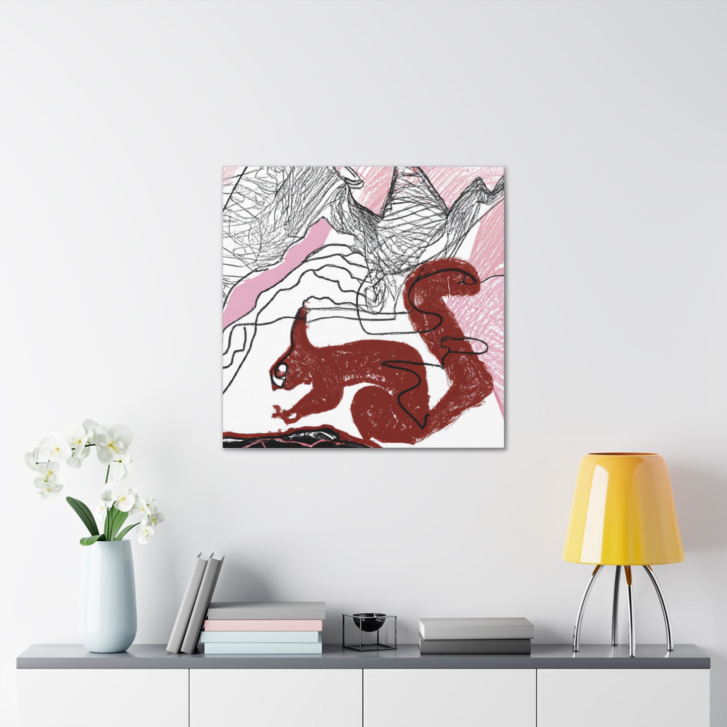 Squirrel in Springtime - Canvas