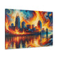 "City of Whirling Colors" - Canvas