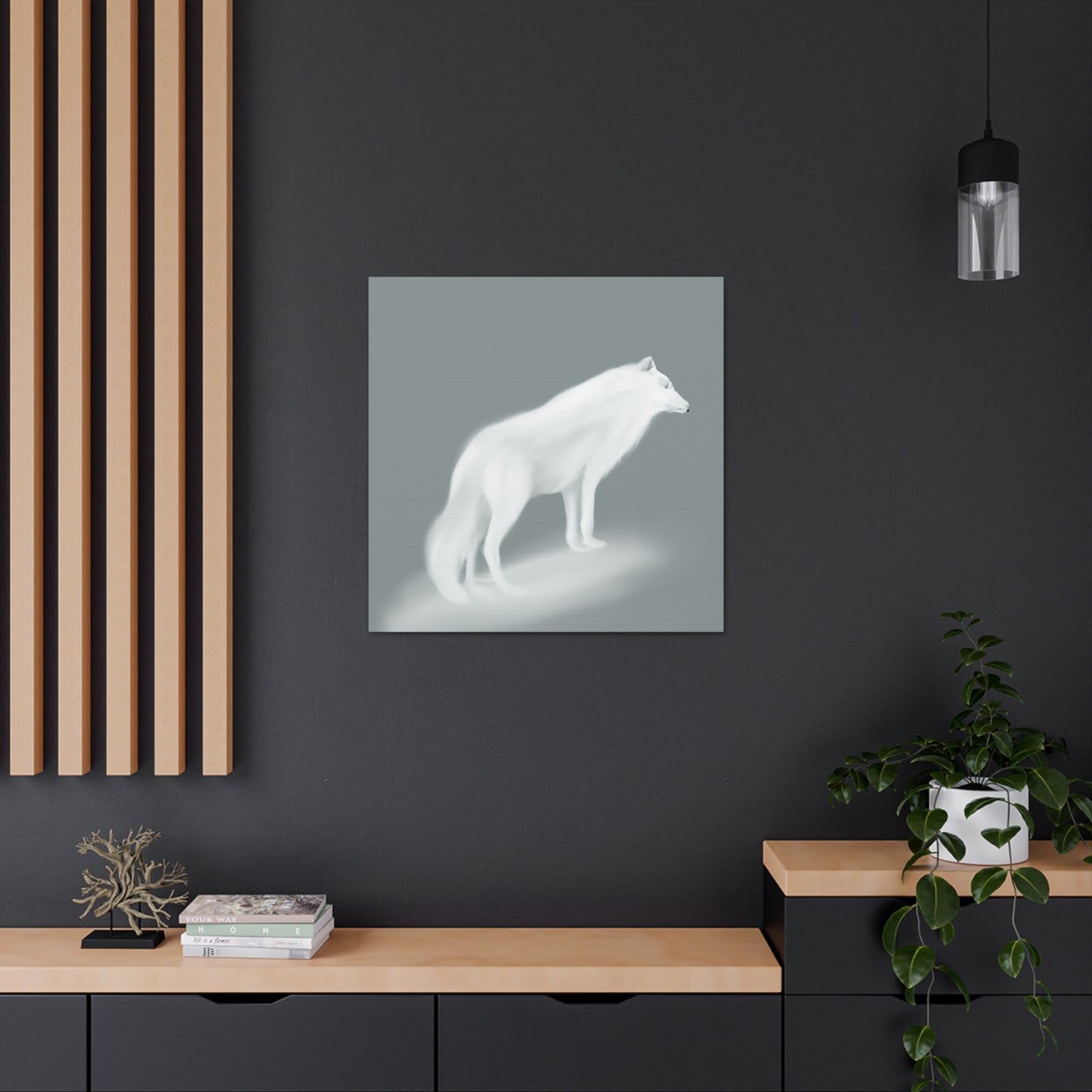 Arctic Wolf Splendor - Canvas